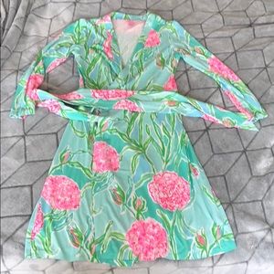 Lilly Pulitzer XS meridian printed wrap dress